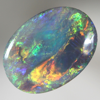 SOLID SEMI BLACK OPAL Very bright rolling flashes SEE VIDEO